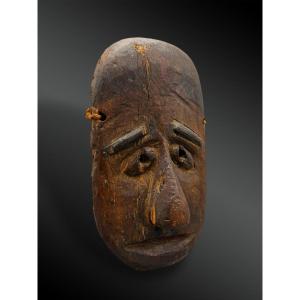 MASQUE RITUEL ou VOTIF figurant Yama-no-Kami - Culture Matagi, Japon - XIXème siècle