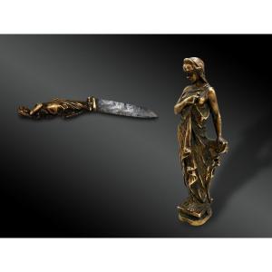 COUTEAU pliant signé - France - XIXème siècle