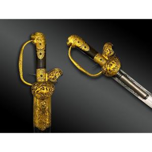 DAGUE de vènerie à système pistolet - Europe - XVIIIème siècle