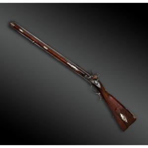 Double-flintlock, Two-barrel Rifle Signed By Anton Pell - Austria, Linz - 18th Century