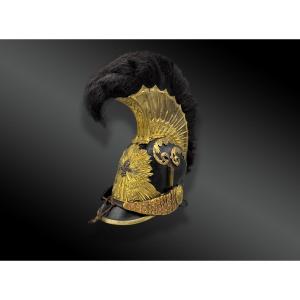 CASQUE DE CHEVAU-LÉGERS DE LA MAISON MILITAIRE DU ROI, 1814, RESTAURATION.