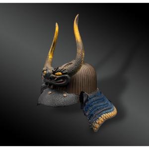CASQUE appelé KABUTO, de type suji-bachi -Japon - Période Edo (1603-1868)