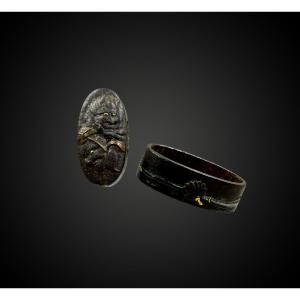 Fuchi Kashira - Japon, Période Edo (1603-1868) 