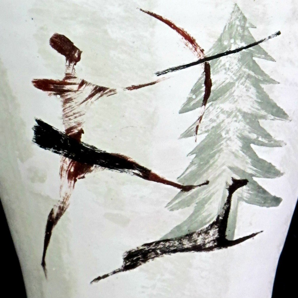 Vase en céramique par Jean Austruy années 60-photo-2