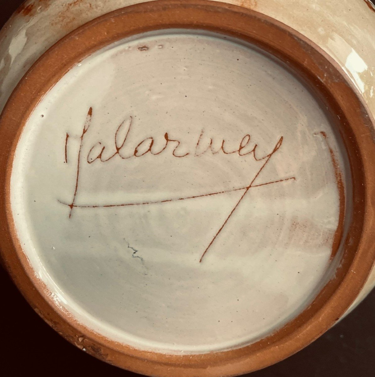 Large Vase Jean-claude M Alarmey Vallauris 1950s-photo-3