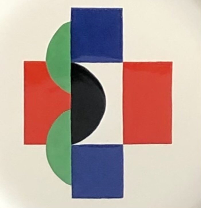 Assiette décorative Sonia Delaunay faïence de Moustiers édition Artcurial-photo-2