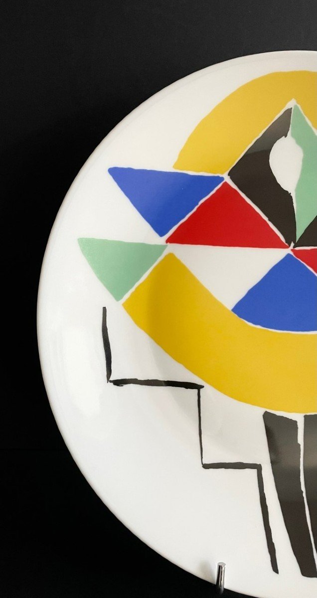 « carnival » Porcelain Dish By Sonia Delaunay Artcurial Edition -photo-2