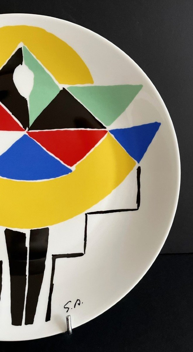 « carnival » Porcelain Dish By Sonia Delaunay Artcurial Edition -photo-3