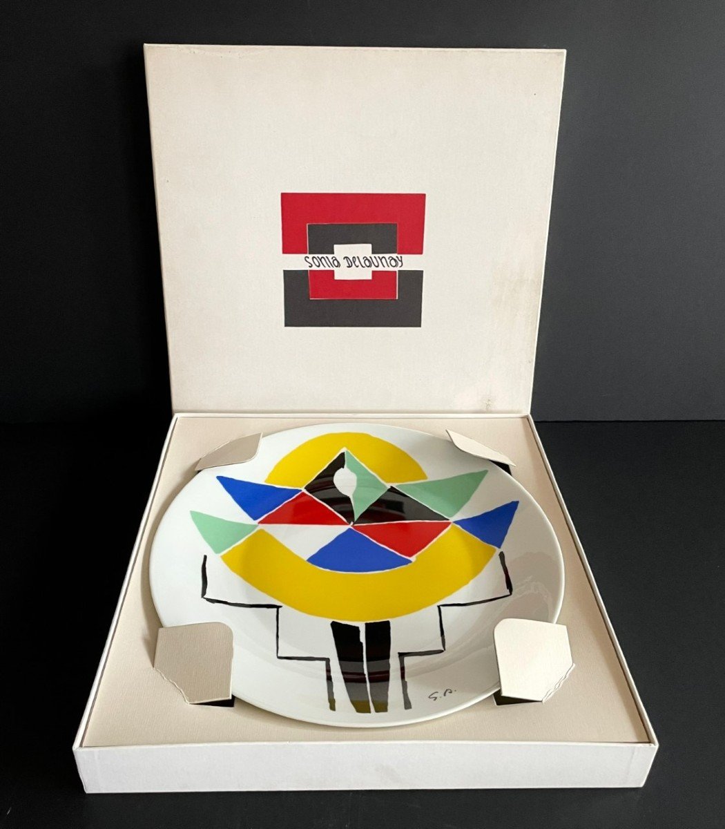 « carnival » Porcelain Dish By Sonia Delaunay Artcurial Edition -photo-4