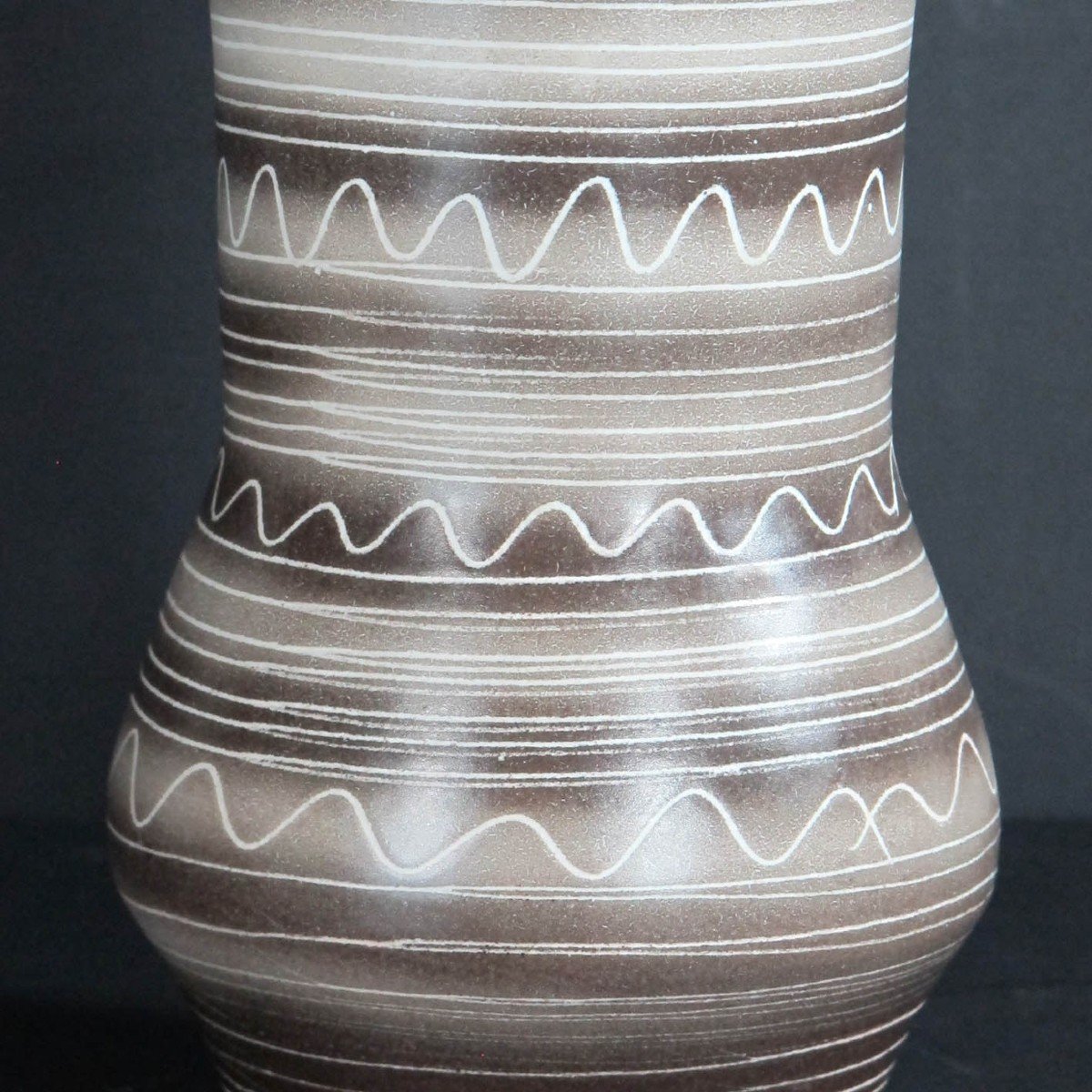 Vase en céramique par Jean Austruy années 60-photo-4