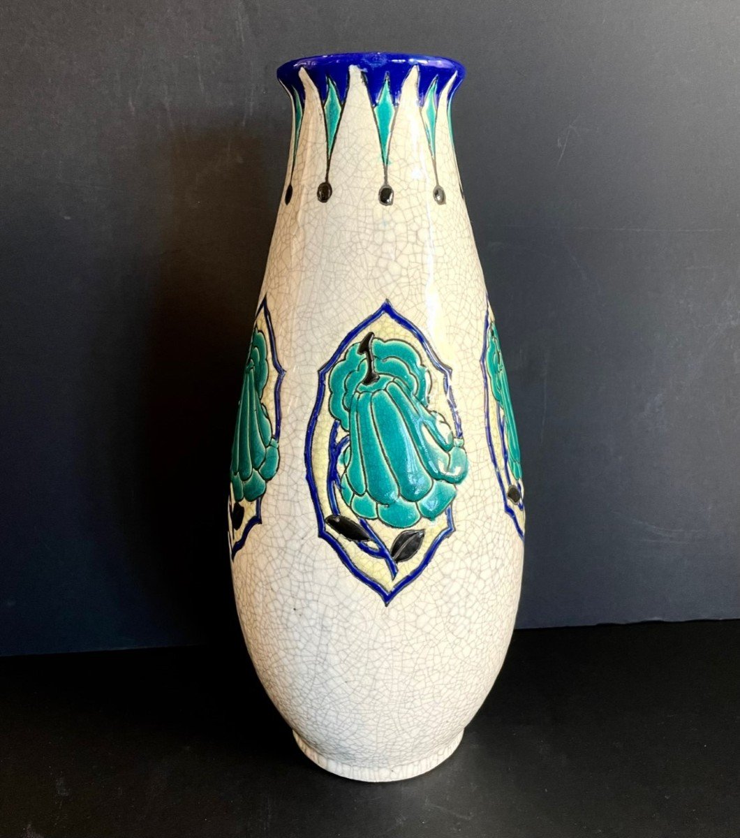 Vase Boch Keramis Maurice Dufrène La Maîtrise 1922-photo-1