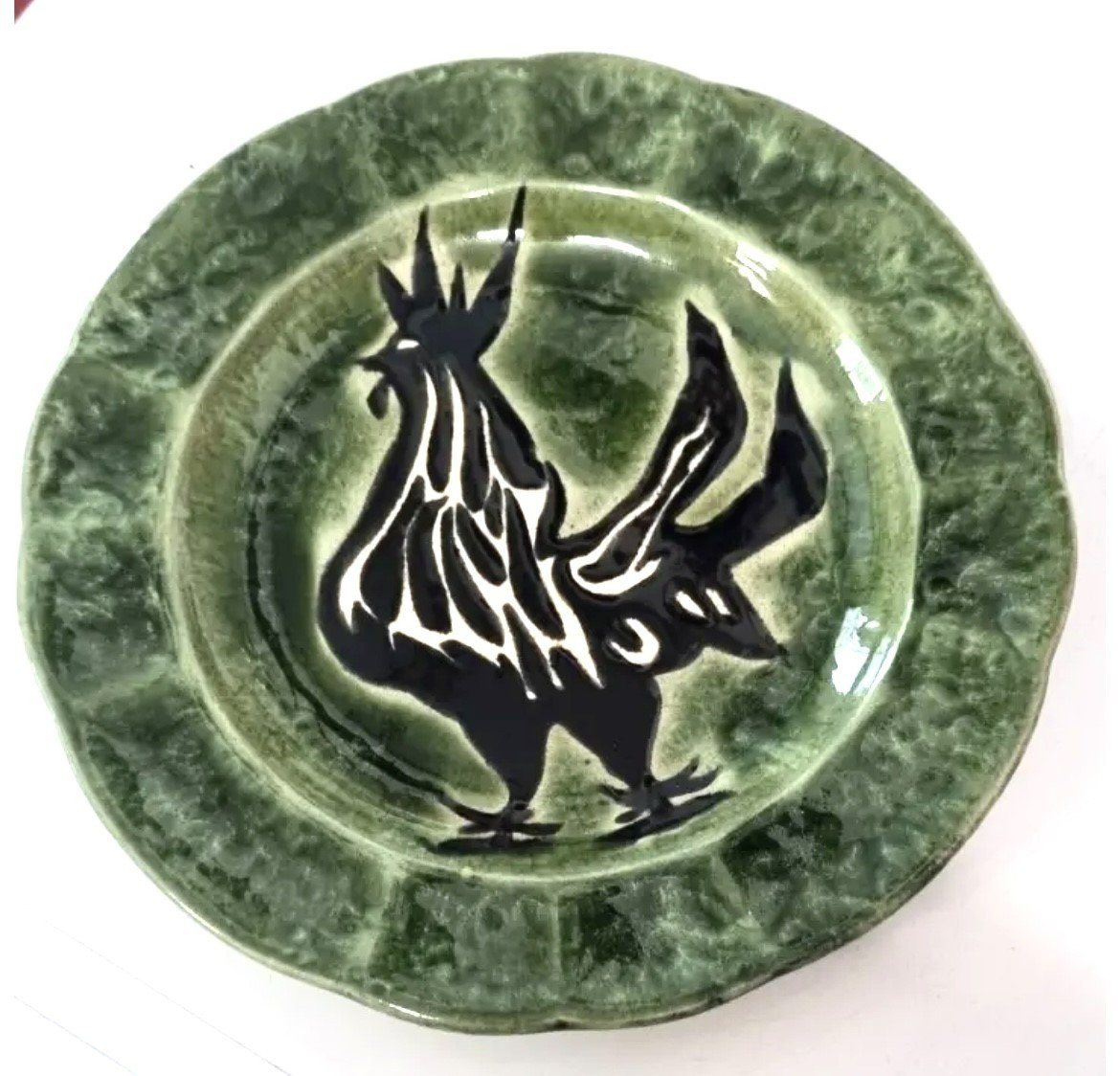 Ceramic Rooster Plate By Jean Lurçat Sant Vicens