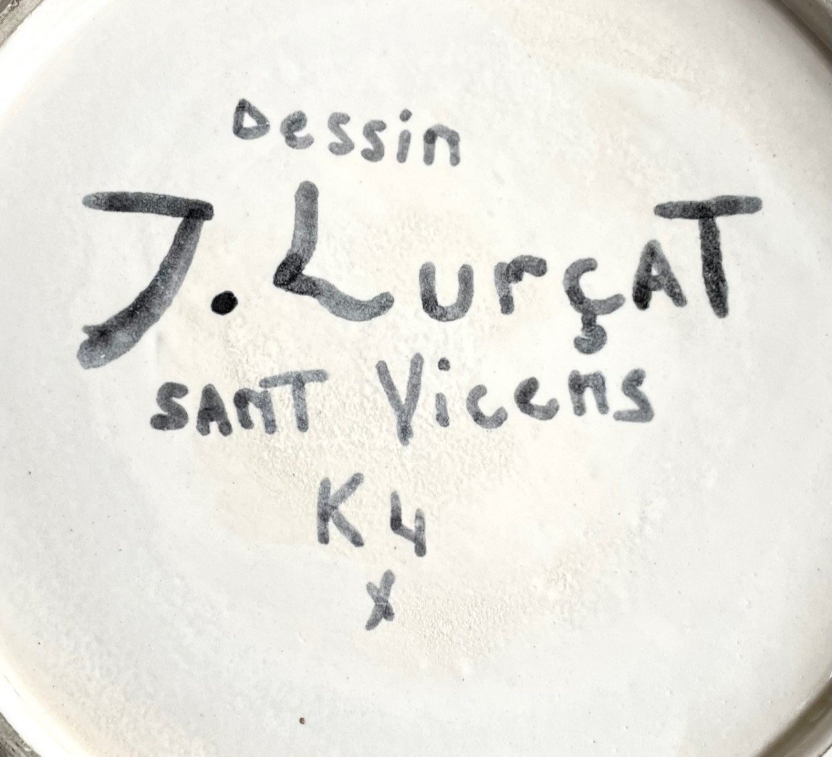 Assiette au Coq Céramique de Jean Lurçat Sant Vicens-photo-3