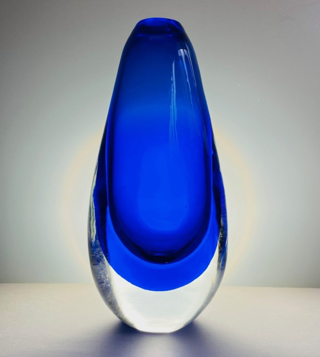 Sommerso Murano Vase 70s