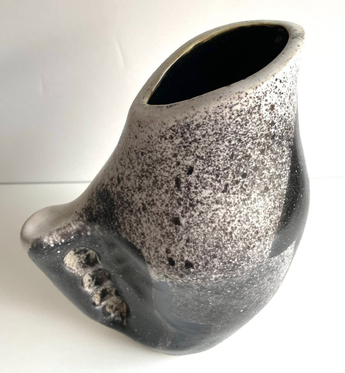 Vase zoomorphe en céramique par Mado Jolain années 50-photo-1