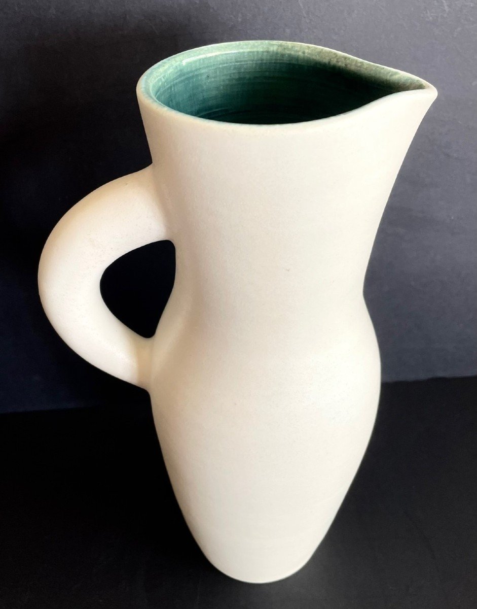 Large Earthenware Pitcher Suzanne Ramié Madoura-photo-2