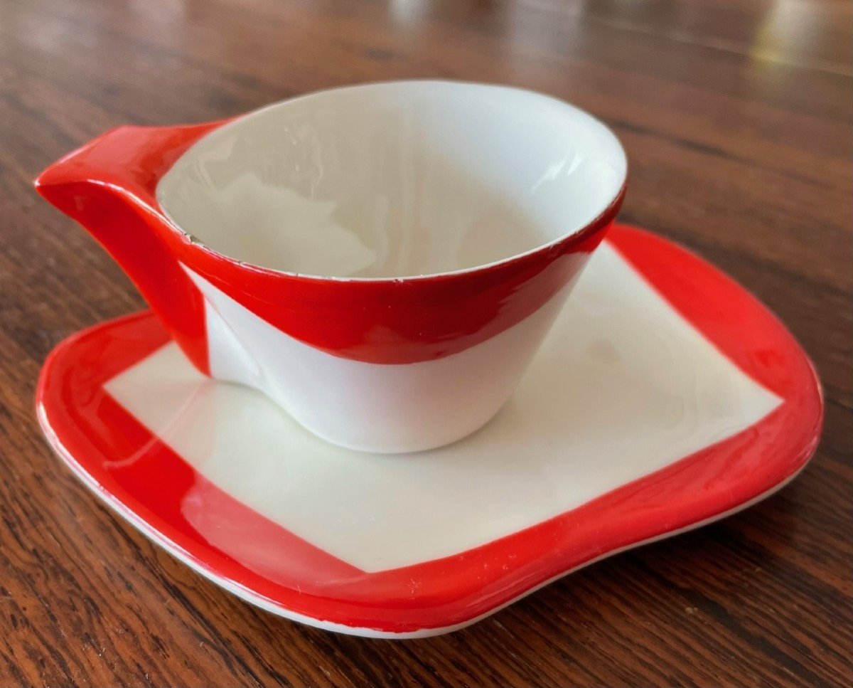 Earthenware Coffee Service By Roland Brice In Biot 1950s-photo-3