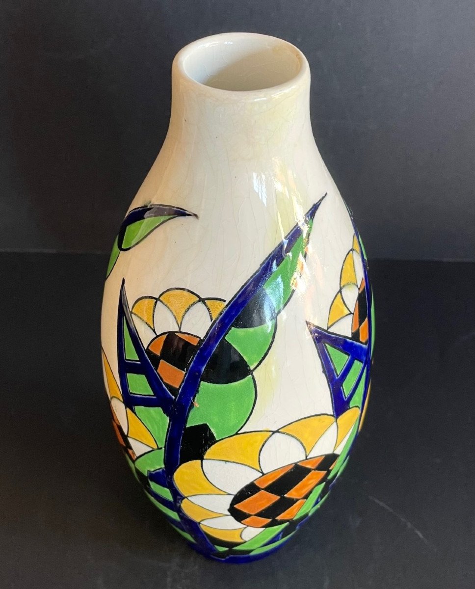 Art Deco Vase Charles Catteau Keramis Boch Frères-photo-2