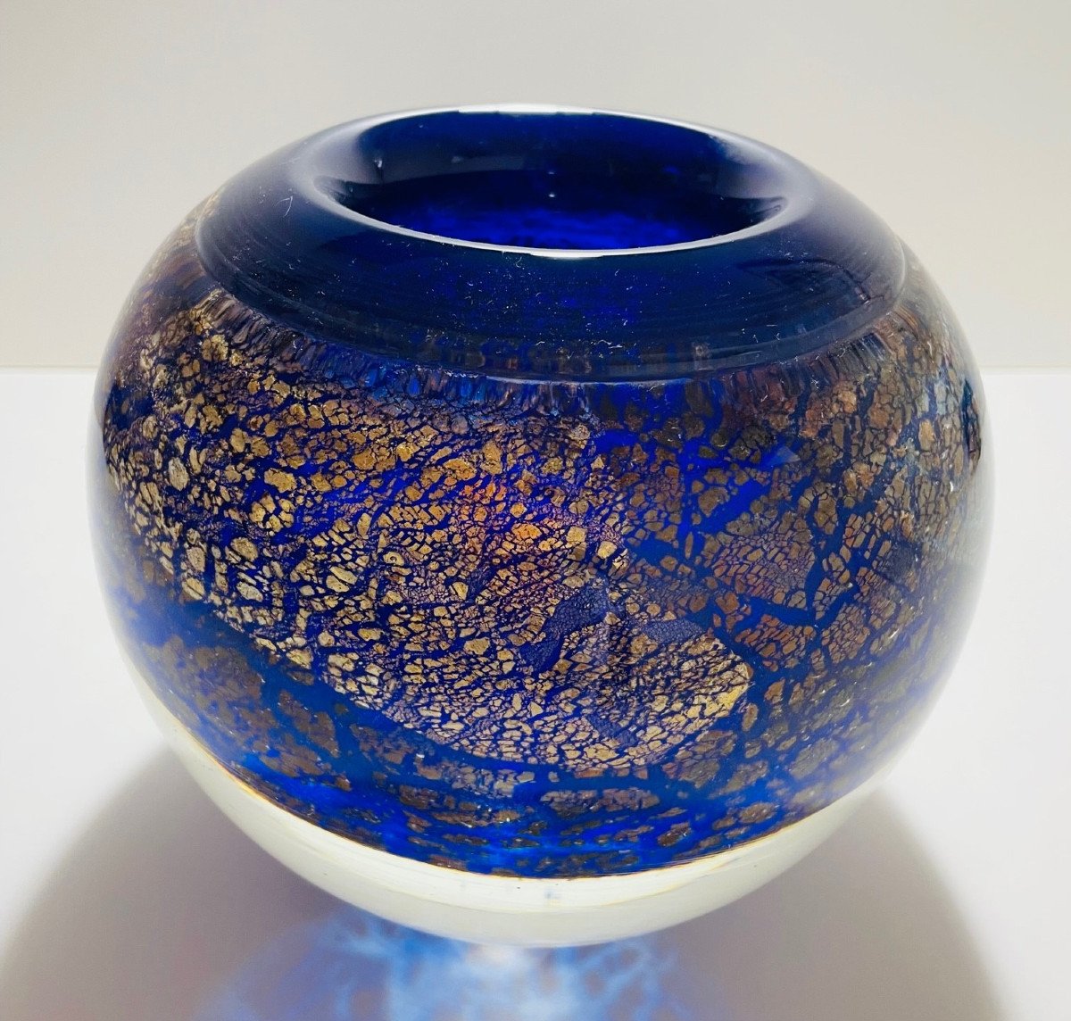Blown Glass Vase By Jean-claude Novaro 1986-photo-2