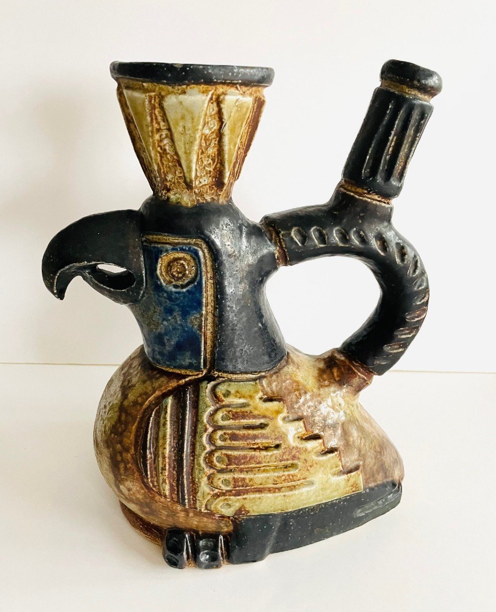 Rare pichet zoomorphe Art Déco par Roger Guérin (Belgique)