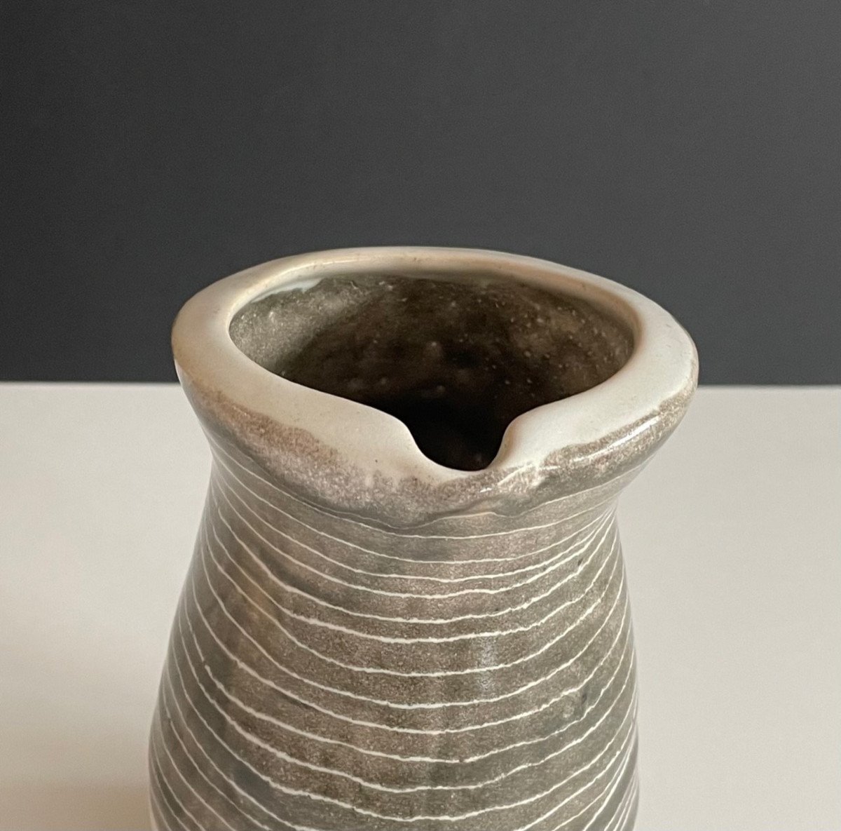 Earthenware Vase By Mado Jolain 1960s-photo-3