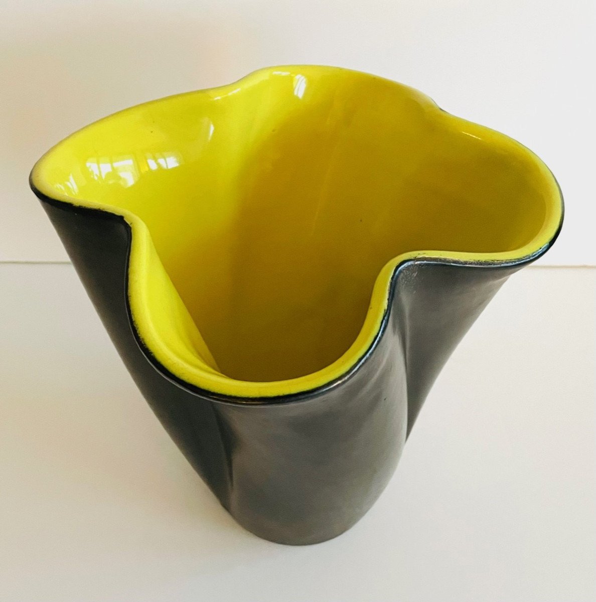 Grand vase "corolle" Elchinger France années 60-photo-2
