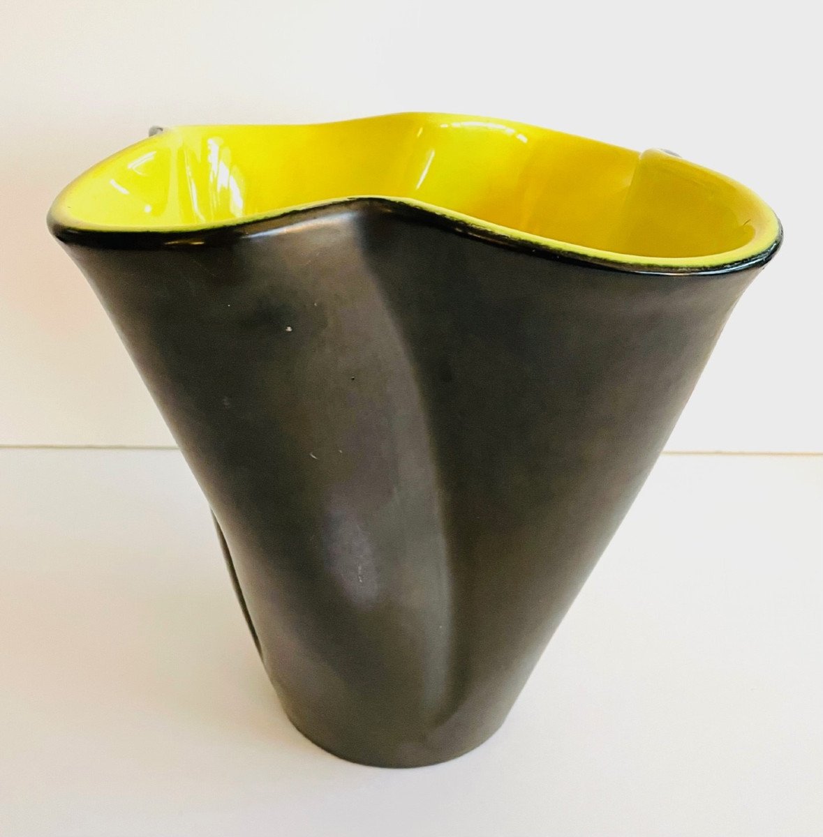Grand vase "corolle" Elchinger France années 60-photo-2