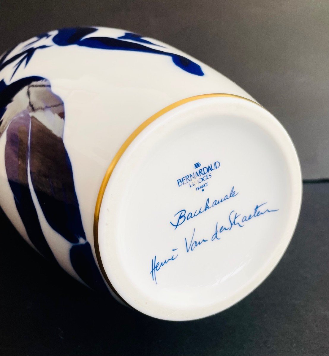 “bacchanale” Vase In Limoges Porcelain By Hervé Van Der Straeten For Bernardaud-photo-2