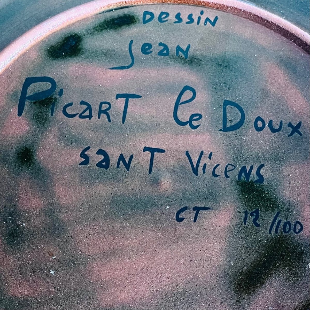 Jean Picart Le Doux Sant Vicens Earthenware Dish-photo-1