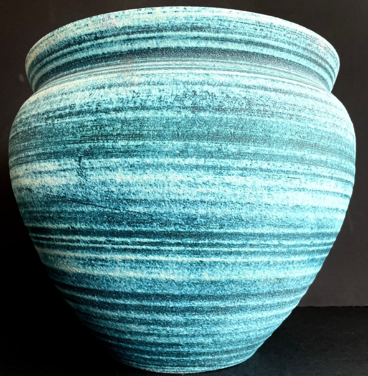 Vase cachepot en céramique d'Accolay série "Gauloise"-photo-2