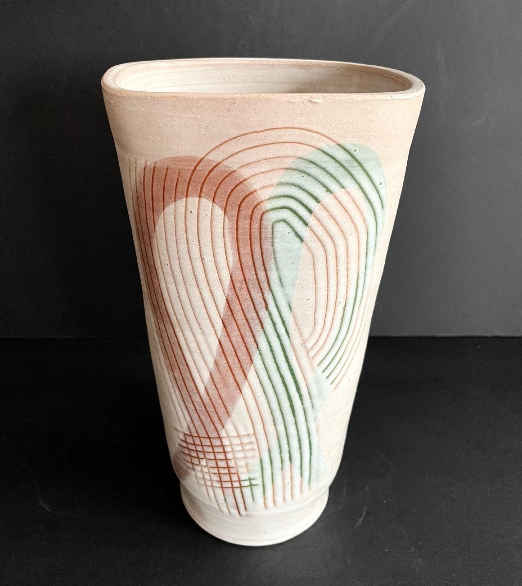 Vase en céramique par Jean Austruy années 60