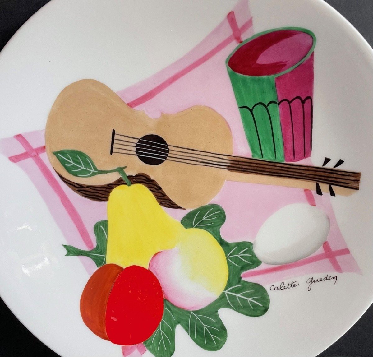 Assiette décorative Colette Guéden pour Primavera porcelaine de Limoges-photo-2