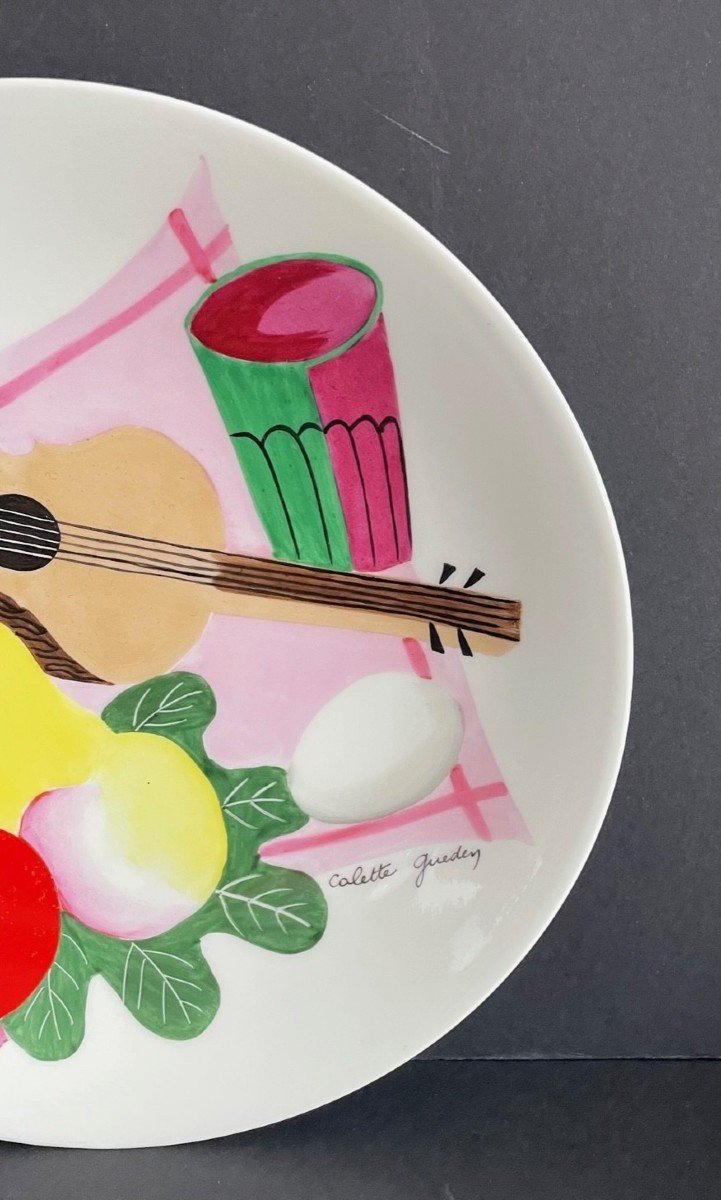 Assiette décorative Colette Guéden pour Primavera porcelaine de Limoges-photo-4