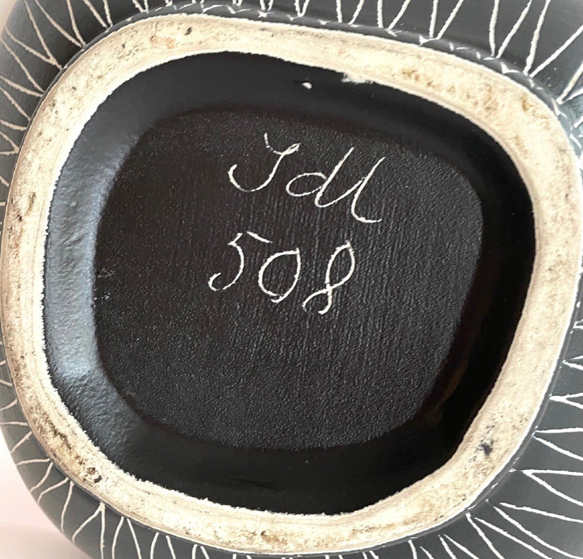 Large Ceramic Cup Jean De Lespinasse Vallauris Model N°508-photo-4