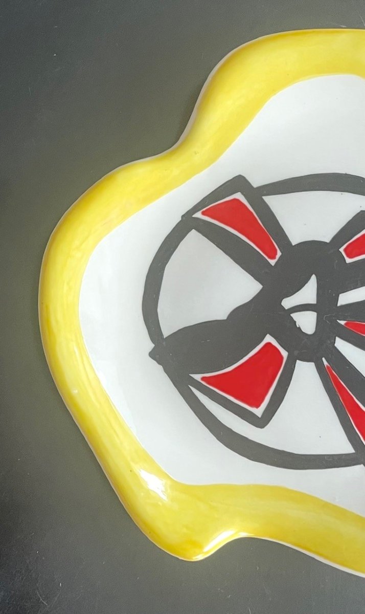 Earthenware Plate By Roland Brice And Fernand Léger Biot-photo-4