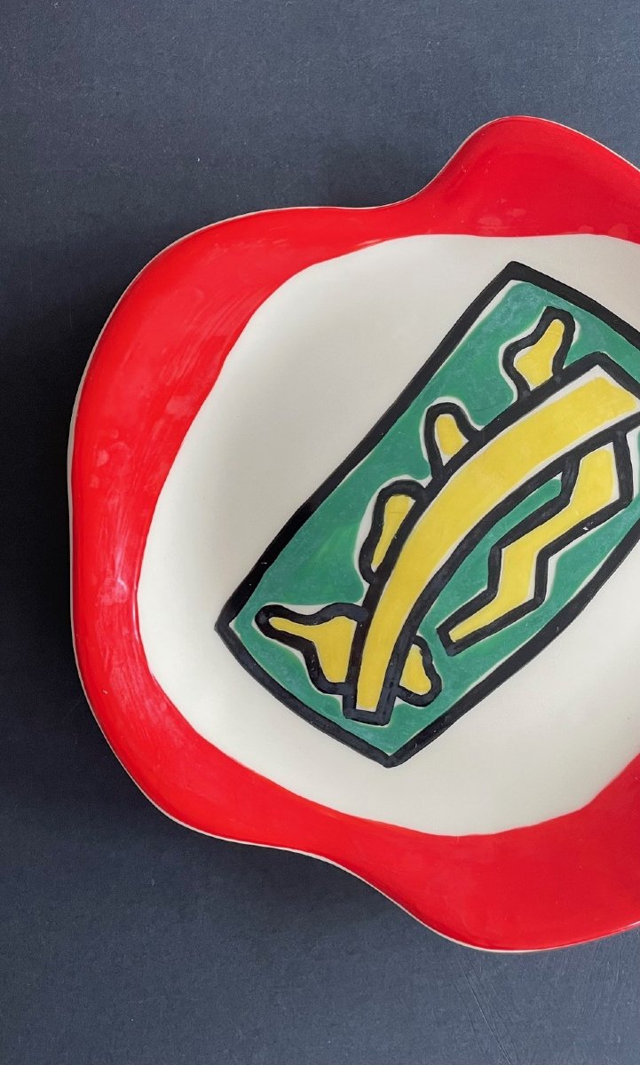 Earthenware Plate By Roland Brice And Fernand Léger Biot-photo-3