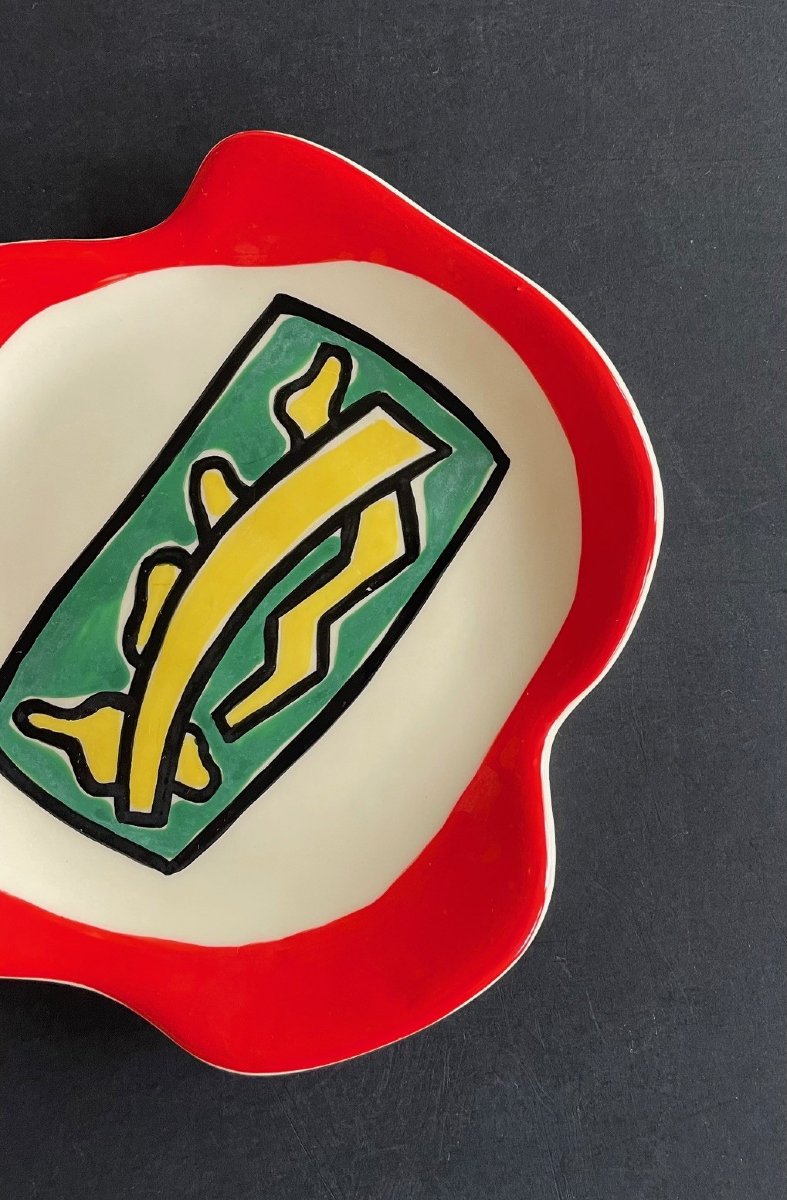 Earthenware Plate By Roland Brice And Fernand Léger Biot-photo-4