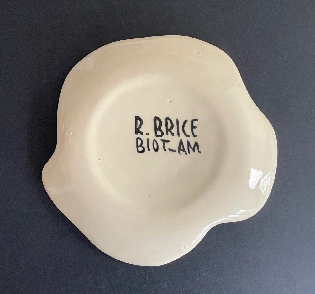 Earthenware Plate By Roland Brice And Fernand Léger Biot-photo-1