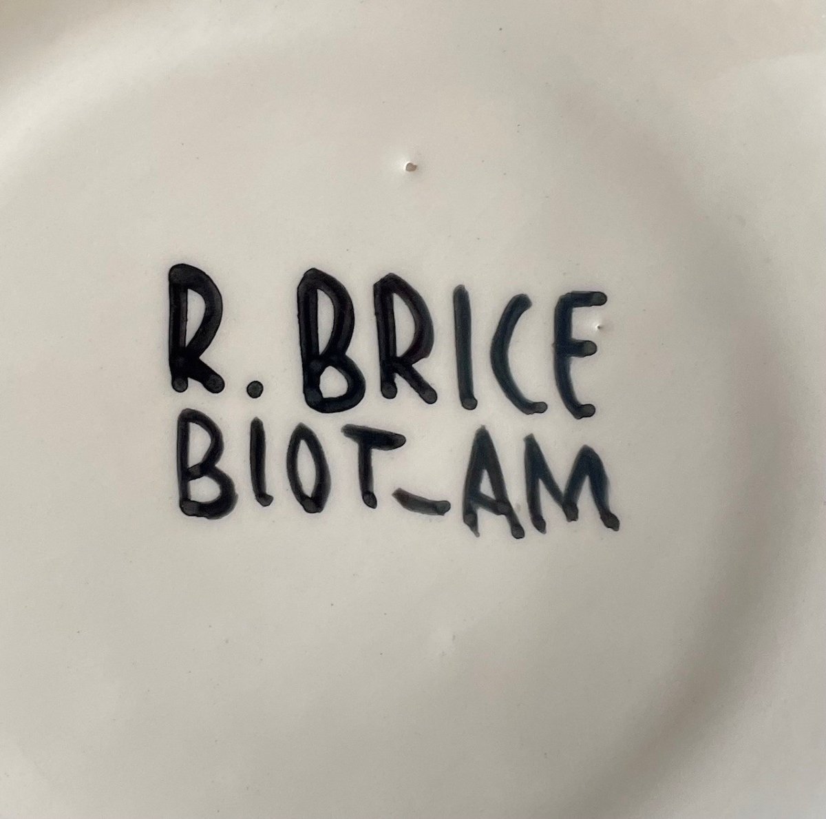Earthenware Plate By Roland Brice And Fernand Léger Biot-photo-2