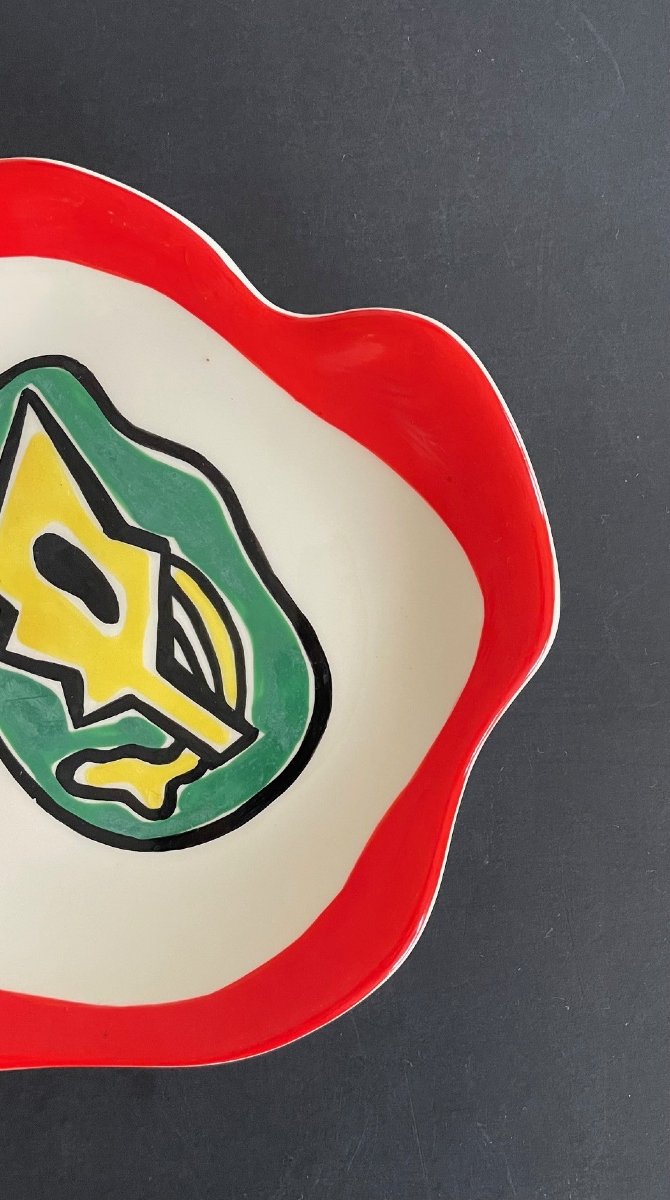 Assiette en faïence Roland Brice et Fernand léger Biot-photo-4
