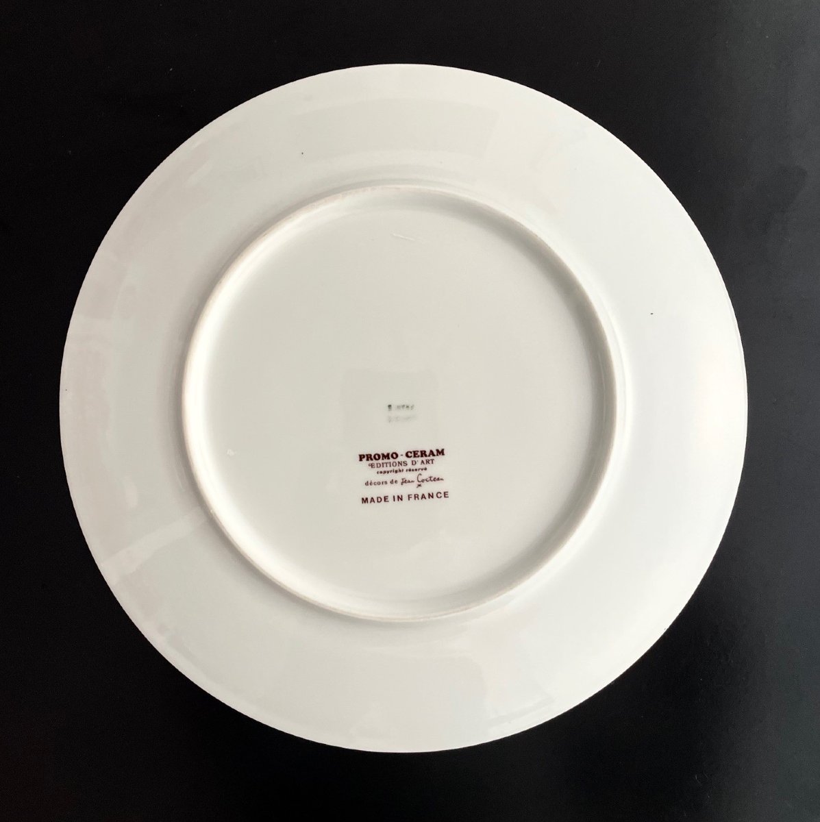 Limoges Porcelain Plate, Design By Jean Cocteau-photo-2