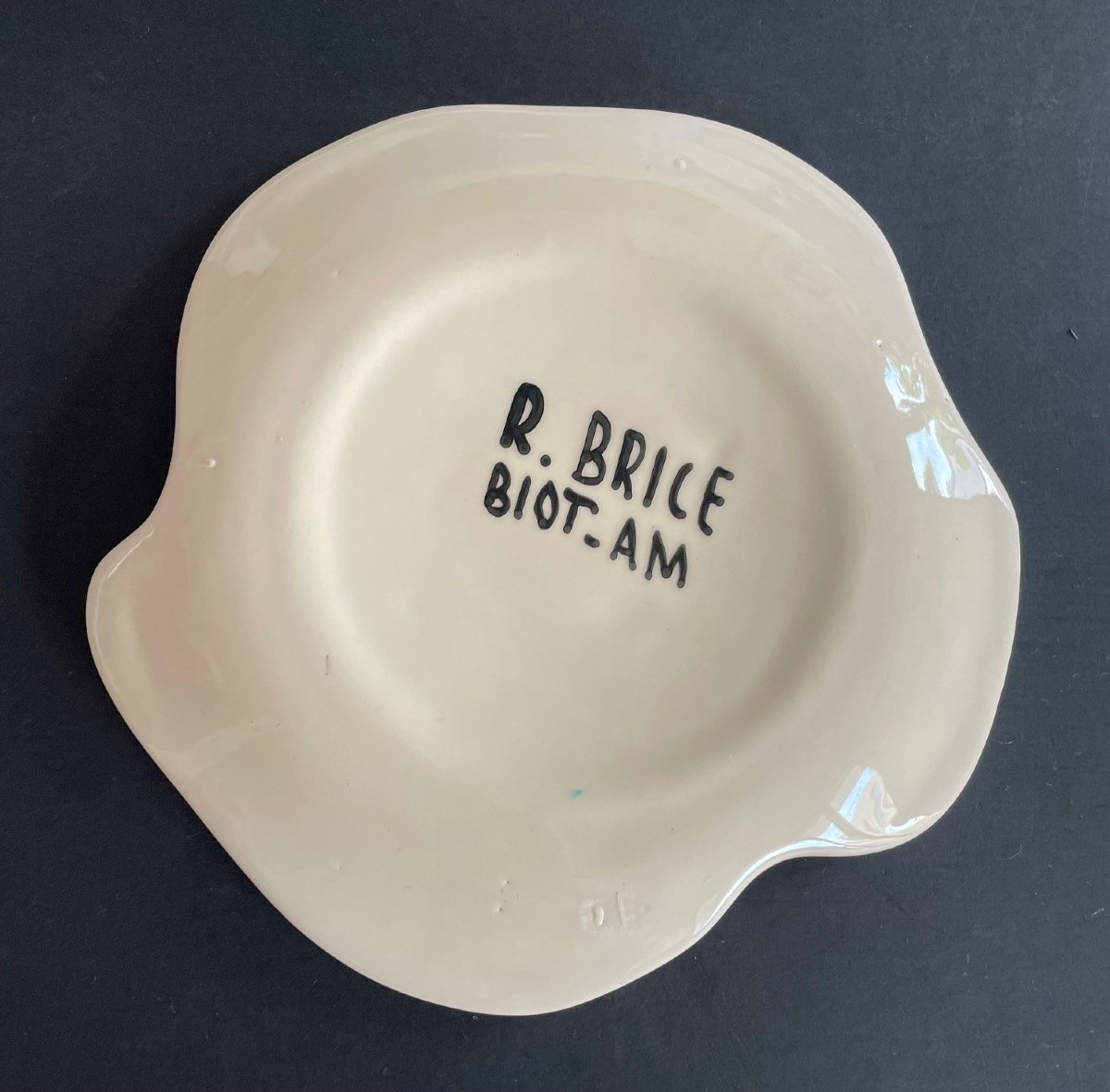 Assiette en faïence Roland Brice et Fernand Léger Biot-photo-1