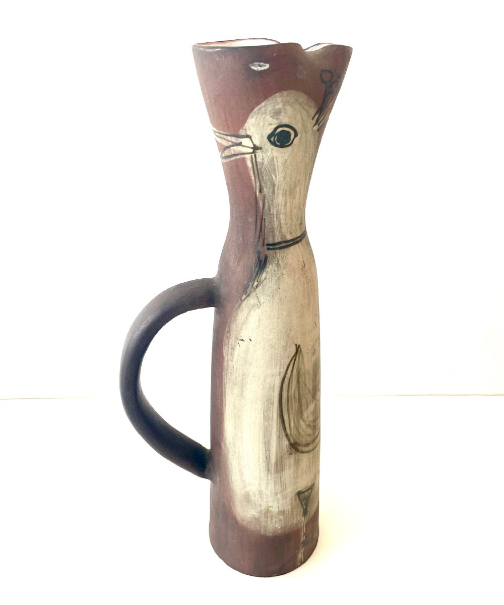 Grand pichet zoomorphe par Jacques Innocenti Vallauris années 50