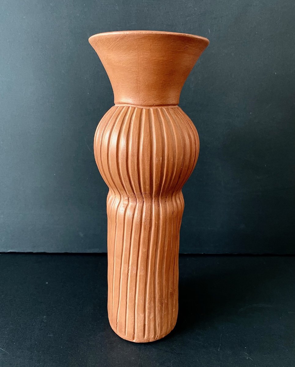 Ceramic Anthropomorphic Vase "brigitte Bardot" By Jean Marais Vallauris-photo-4