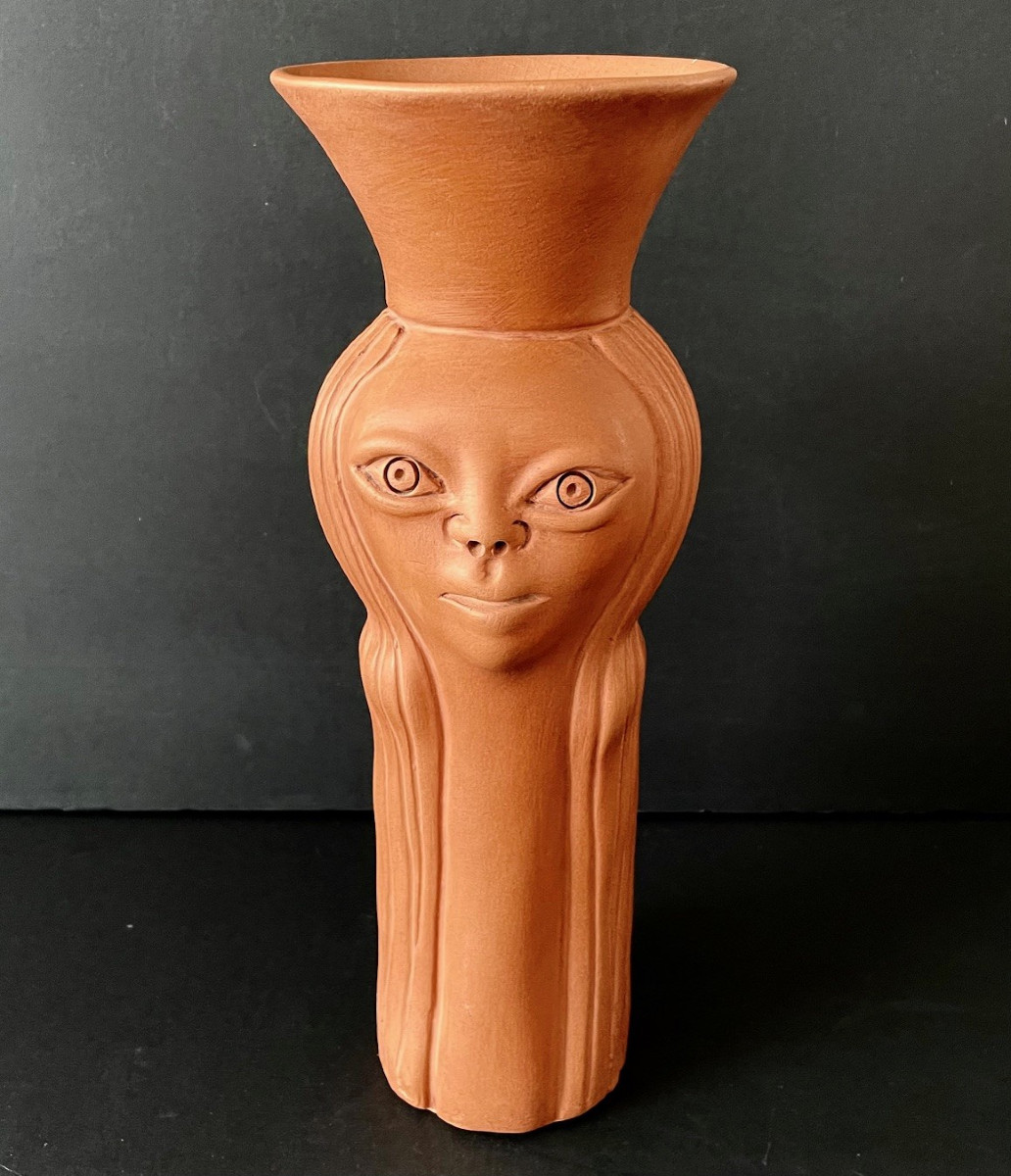 Ceramic Anthropomorphic Vase "brigitte Bardot" By Jean Marais Vallauris