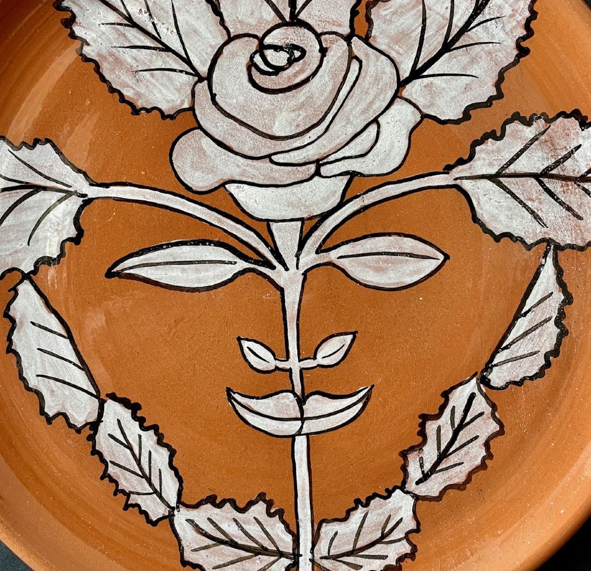 Ceramic Plate By Jean Marais Vallauris-photo-2