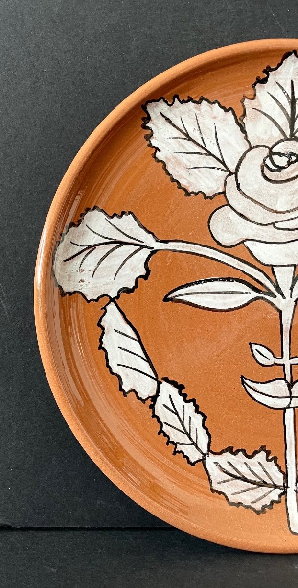 Ceramic Plate By Jean Marais Vallauris-photo-3