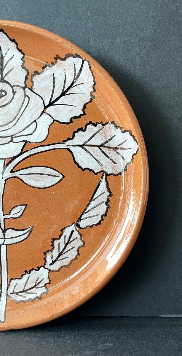 Ceramic Plate By Jean Marais Vallauris-photo-4