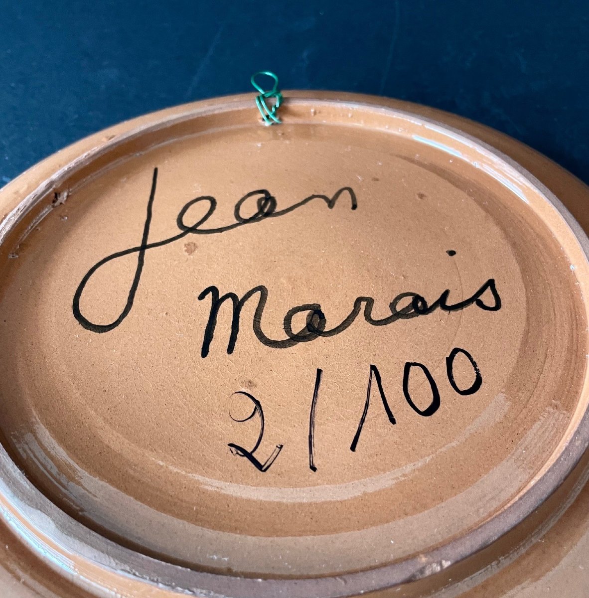 Ceramic Plate By Jean Marais Vallauris-photo-3