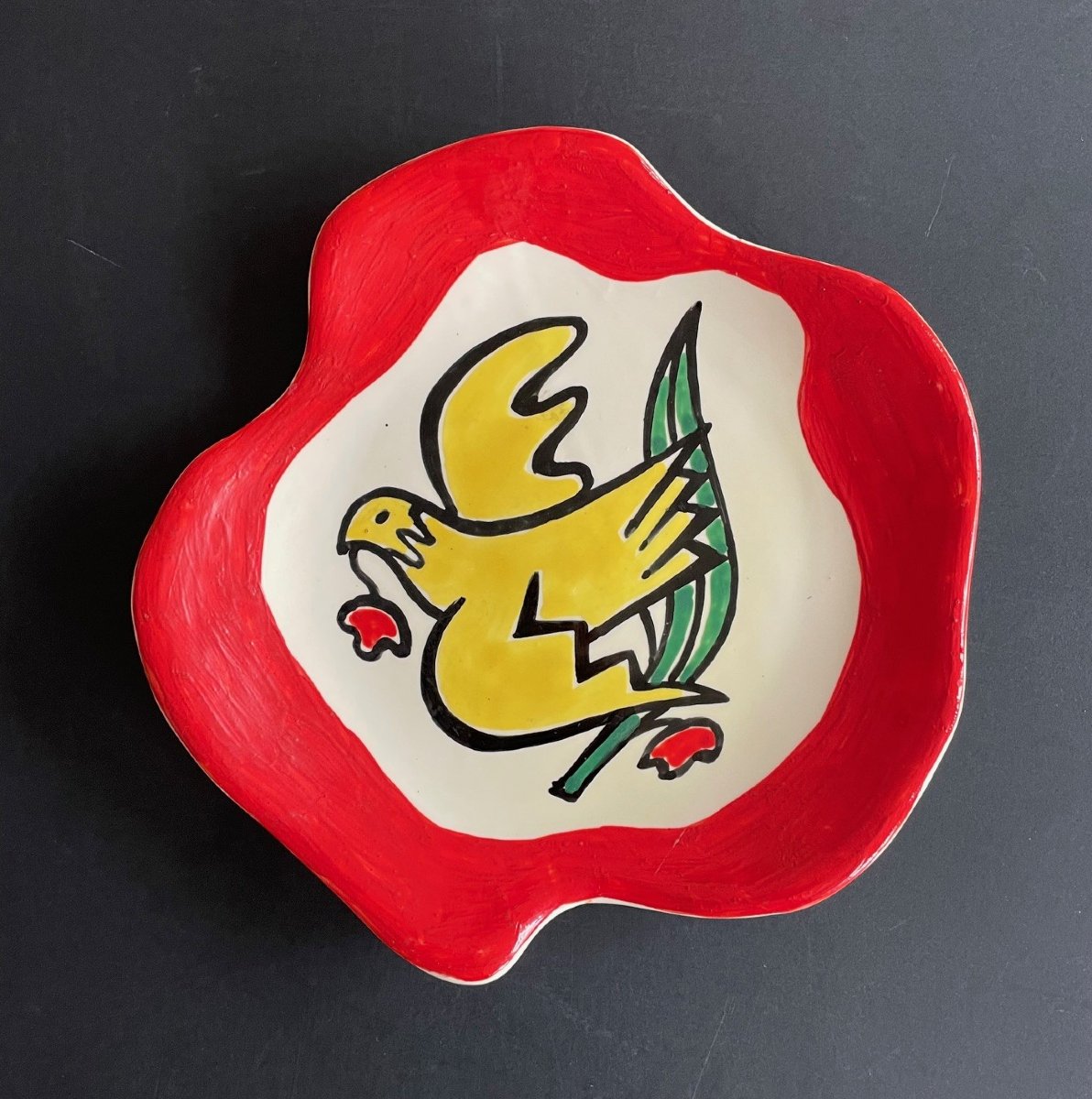 Earthenware Plate By Roland Brice And Fernand Léger Biot-photo-2